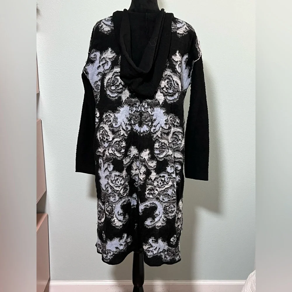 FREE PEOPLE After The Storm Long Knit Hooded Cardigan - M - Picture 7 of 9